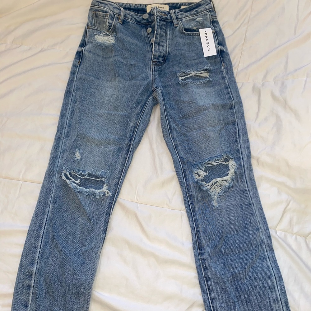 NEW Pacsun high waisted favorite blue mom jeans